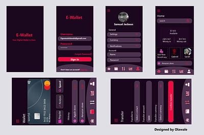 E Wallet App adobe xd app branding figma illustration illustrator logo ui ux