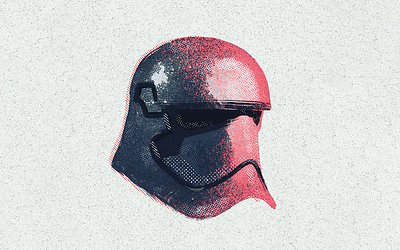 Captain Phasma (StarWars : Saga) art disney helmet illustration phasma procreate screen print screenprint silkscreen print starwars stormtrooper texture trooper