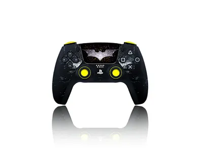 PS5 Controller - Batman Edition color comic design edit fantasy flat green illustration neon ps5 typo typography white