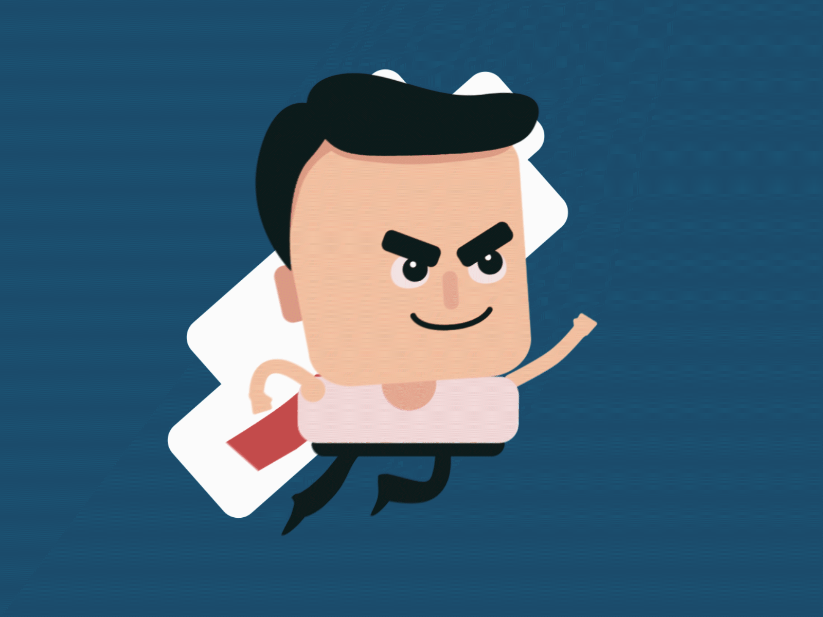 Dad saving the day animation character animation gif loop