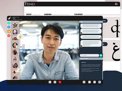 E-learning app exploration app comunication comunity courses design elearning hangouts online skype teach ui ux vector video video games video player webapp zoom