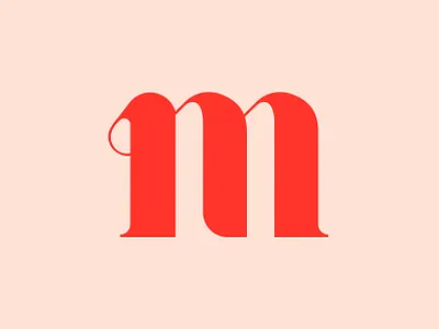 M logo logotype m monogram typography