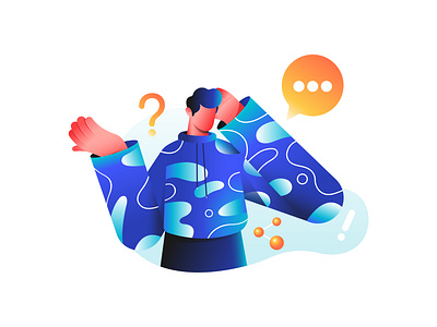 FAQ -Illustration abstract character color colors creative digital art dribbble illustration latest minimal trending vector