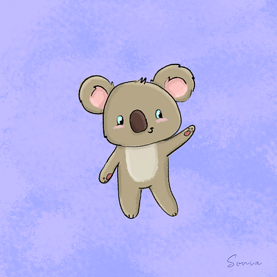 Kippy el Koala art design drawing illustration wacom