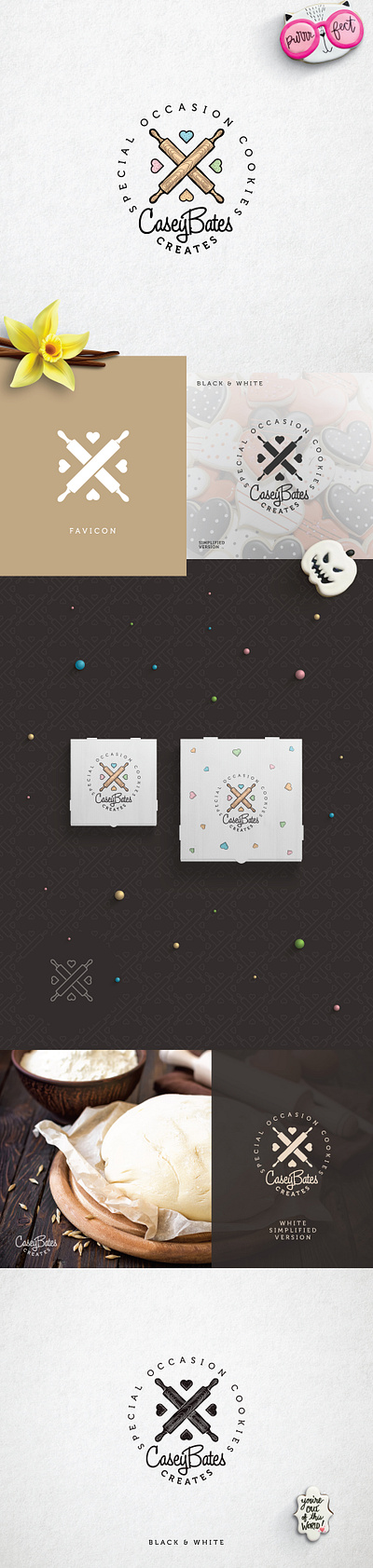 Cute logo design for a custom iced sugar cookies bakery bakery cookies cute logo logodesign logomark sweet sweets