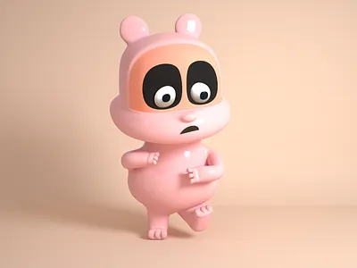 ip bear ui design c4d