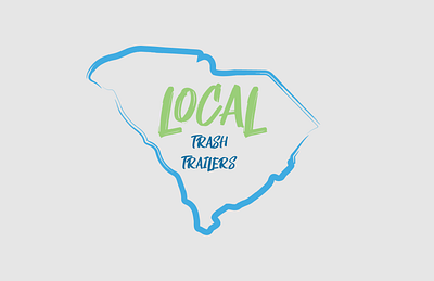 Local Trash Trailers merch logo branding design logo south carolina