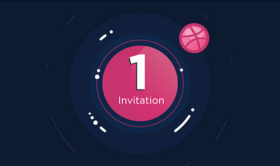 Dribbble Invitation brand branding clean creative illustration invitation logo modern request vector