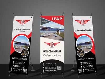 banner design for aviation school banner design