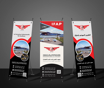 banner design for aviation school banner design
