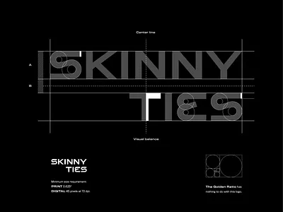 Skinny Ties Concept Grid branding design graphic designer graphicdesign grid identitydesign lettering logo logo design logodesign logogrid logomark logotype logotypedesign typography wordmark wordmark design wordmark logo