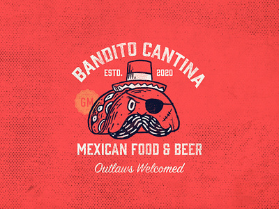 Bandito Cantina art direction branding design digital art icon design illustration illustrator logo design procreate vector