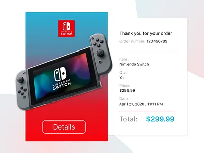 Daily UI Day #12: E-Commerce Shop (Single Item) adobe adobephotoshop branding daily ui 012 dailyui dailyuichallenge design ecommerce graphicdesign nintendo nintendo switch ui ui design uxui