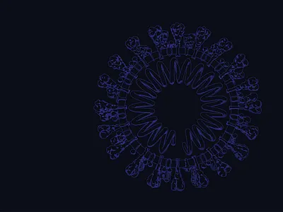 HelixNano - SARS-CoV-2 - Illustration art direction branding illustration