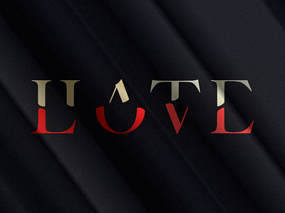 Love & Hate emotion experiment typography