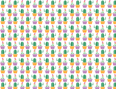 Flower/Cactus Plant Pattern adobe creative suite adobe illustrator cactus dailyui design flower flower power graphics pattern ui visual design