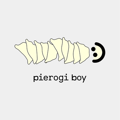 more pierogi 2d abstract branding character design coco cute design flat food identity illustrator minimal perogi pierogi type typography vector