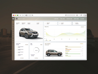 Renault Care dashboad dashboard design design ui ux