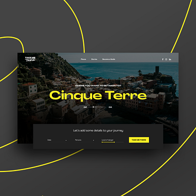 TAKE ME THERE design designer experience travel ui web