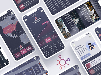 COVID-19 MOBILE APP DESIGN adobexd appdesign behance dailyui dribbble interfacedesign mobileappdesign uidesign uiux uiuxdesign userinterface
