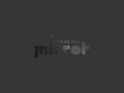 Mirror | branding advertisement agency agency logo brand branding design icon logo mirror shymkent typography vector