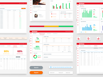 efrisa - Web App app chart color palette dashboad design icons interface ui ux web app web design