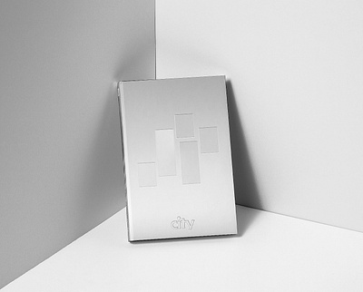 City - Rebranding advertising agency logo imagination minimal pantone silver simple sketch symbol visual visual identity