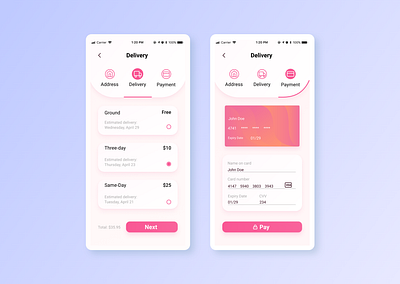 Checkout - DailyUI Day 2 002 adobexd app checkout dailyui dailyui 002 figma mobile payment screens