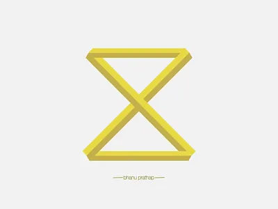 Illusion logo 3 8 branding design eight illusion illustration logo number triangle vector