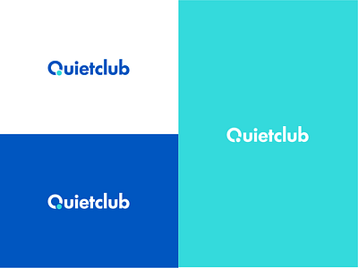 Quietclub logo design adobe illustrator branding calm colorful fun logo minimalist logo modern rounded