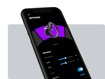 Game Settings UI animation augmented reality daily ui 007 dailyui dark ui game interaction iphone microinteraction oculus pczohtas principle for mac settings steam virtual reality