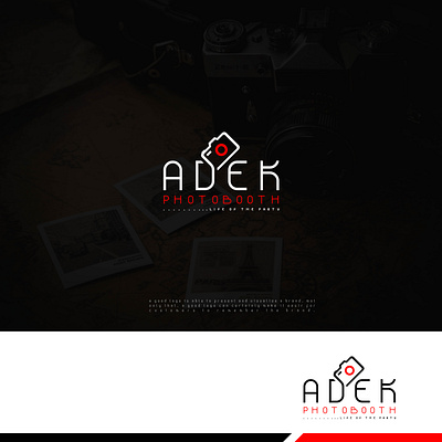 ADEK Photobooth design icon logo