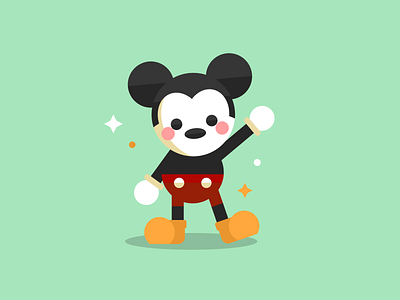 Mickey Mouse artwork design disney disney art illustration illustration art illustration design illustrator inspired mickey mouse mickeymouse shadow shapes sketch vector