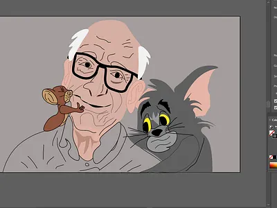 Gene Deitch: Tom &Jerry adobe adobeillustator art covid 19 design illustration illustrator images learnmore quarantine stay safe stayhome ui design uidesign vector