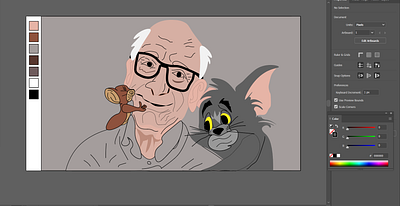 Gene Deitch: Tom &Jerry adobe adobeillustator art covid 19 design illustration illustrator images learnmore quarantine stay safe stayhome ui design uidesign vector