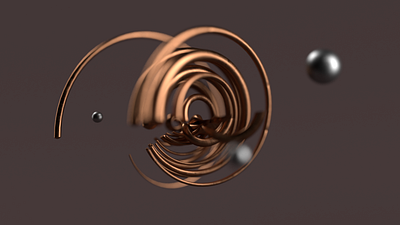 3D Warped Texture - Adobe Dimension 3d abstract adobe dimension art bronze clean depth of field design metallic vector warped universe