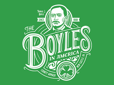 The Boyles in America affinity designer design illustration retro t shirt design vector vintage