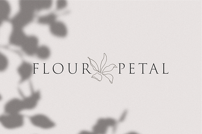 Flour Petal Baking logo branding design illustration logo minimal