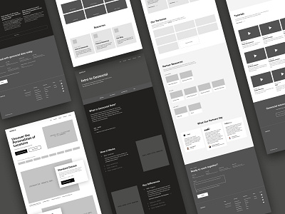 Wireframes for Spatial.ai ux ui webdesign website wireframes