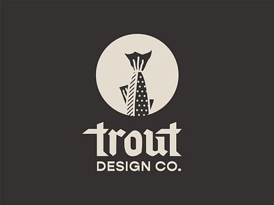 Trout Design Co. 5/12 color custom type design icon identity illustration logo type typography vector