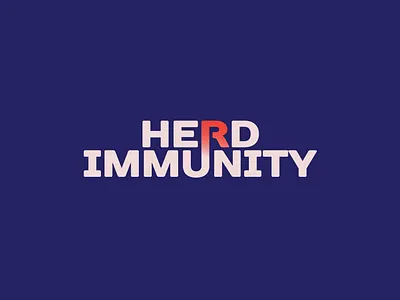 Herd Immunity logo v.2 covid19 health herd logo