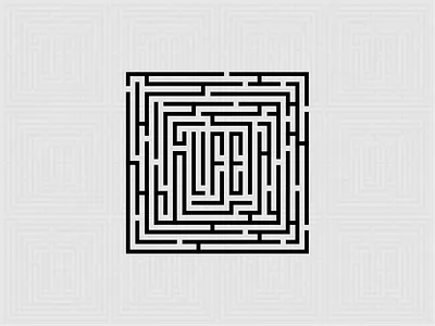 LOST (?) (?) (...) core design dribbbleshot experience icon identity illustration journey life logo lost maze navigate perspective trap typography vector illustration
