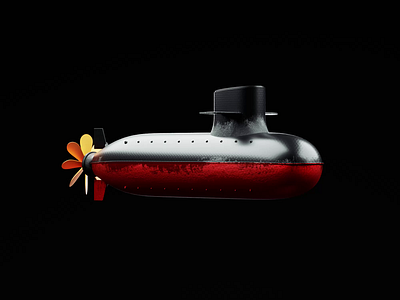 Deep 3d 3d animation animated animation blender blender3d illustration isometric ocean oceanic sea ship submarine
