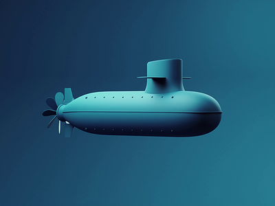 Deep II 3d 3d animation animated animation blender blender3d deep dive diver diving illustration ocean sea ship submarine