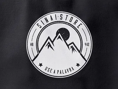 LOGOTIPO SINAI STORE badge camisa gospel designer brasilia designer cristão designer df designer grafico rj hebreus 4 igreja logo logo igreja logo loja de roupa logo ministerio logo roupa logo sinai logomarca logotipo loja re roupa moda crista moda cristã monte horebe monte sinai