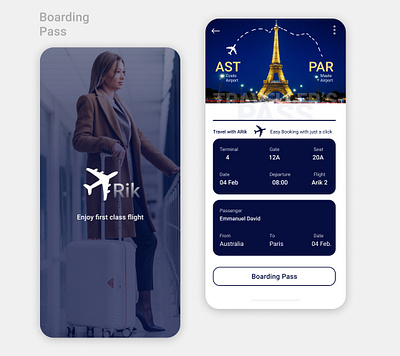 Boarding pass dailyui design figma figmadesign interaction design interface ui ui ux uidesign ux