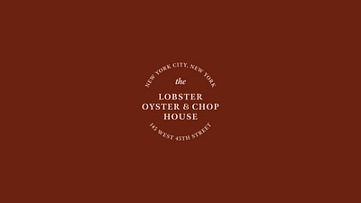 The Lobster Oyster & Chop House Logobadge badge logo badgedesign brand identity branding lobster logo logodesign logomark logotype minimalism restaurant seafood typography visual identity