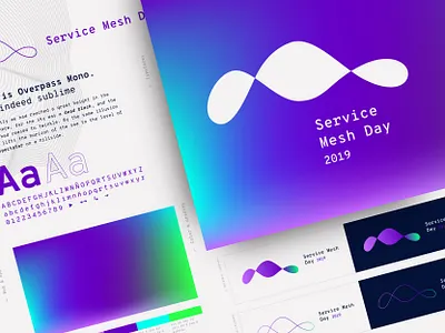 Service Mesh Day Logo Design animation branding design gradients guidelines illustration logo mesh motion styleguide typography