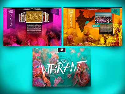 India Vibrant : A Color Odyssey design web