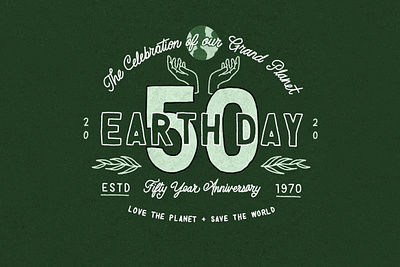 Earth Day 2020 branding climate design digital lettering earth earthday eco environment green hand lettering hand rendered type illustrated type illustration ipad pro lettering logo planet plants procreate typography